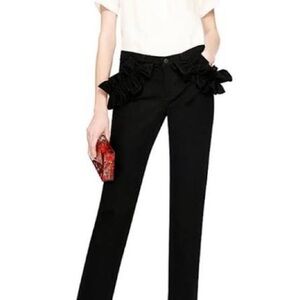 J Brand x Simone Rocha black ruffle denim